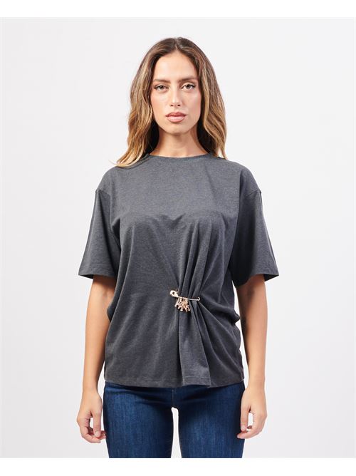 Silvian Heach t-shirt ras du cou avec broche SILVIAN HEACH | GPA24269TSGREY DARK MELANGE